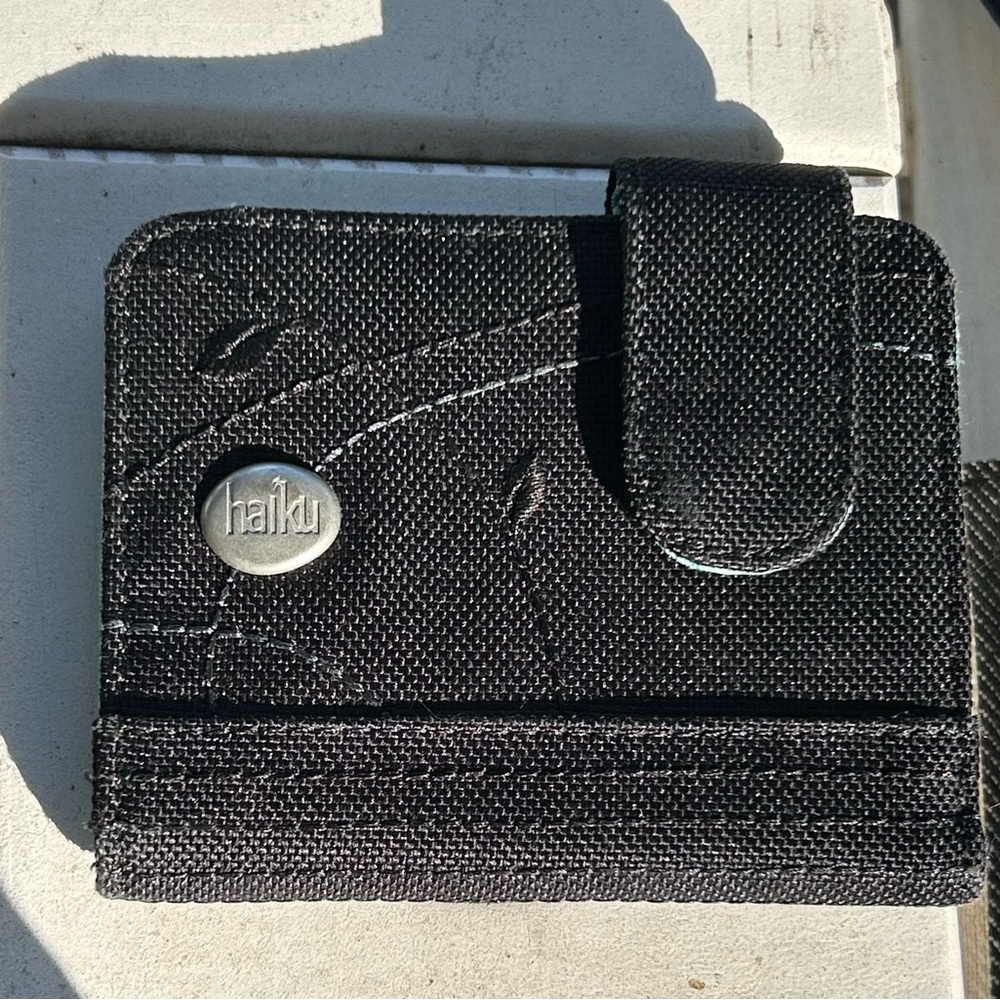 Haiku Black Fabric Kismet Wallet